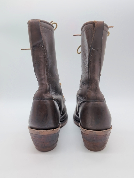 Vintage Chippewa USA Sz 10.5 Roper Leather Boots Justin Heels